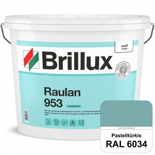 Raulan ELF 953 (RAL 6034 Pastelltürkis) sehr gut deckende Innendispersion für Raufaser und Neu- & Re