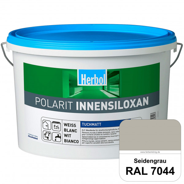 Polarit Innensiloxan (RAL 7044 Seidengrau) Die Mineralmatte mit Super-Flächenwirkung für streiflicht