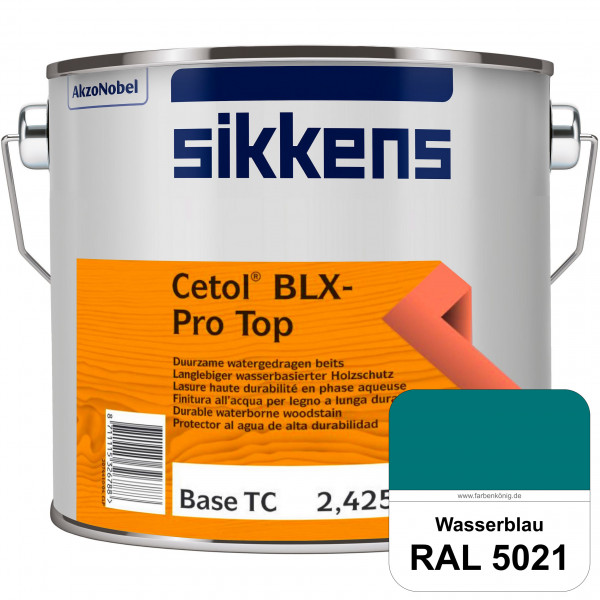 Cetol BLX-Pro Top (RAL 5021 Wasserblau) Seidenglänzende & wasserdampfdurchlässige Dickschichtlasur a