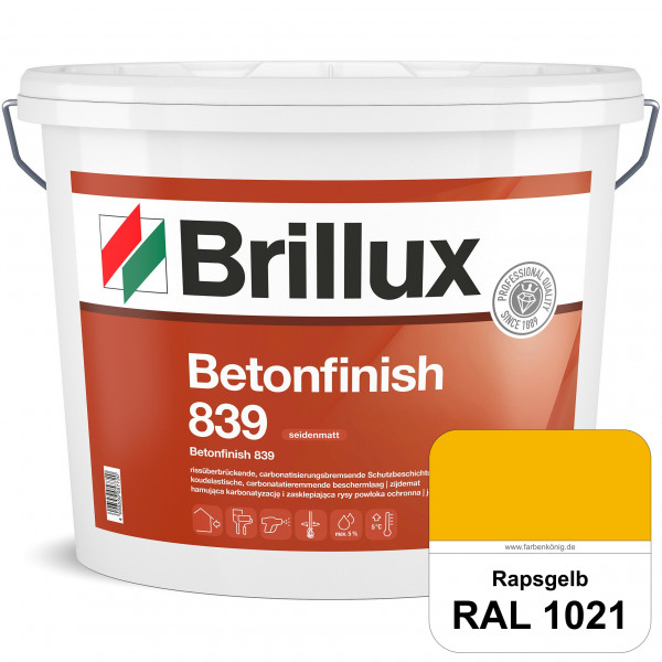 Betonfinish 839 (RAL 1021 Rapsgelb) elastische Beschichtung zum Schutz rissgefährdeter Betonbauteile