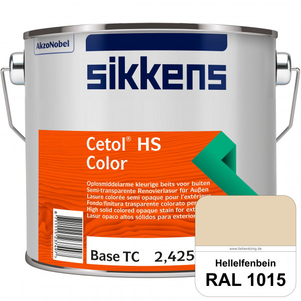 Cetol HS Color (RAL 1015 Hellelfenbein) Dekorative semi-transparente Lasur (lösemittelhaltig) für au
