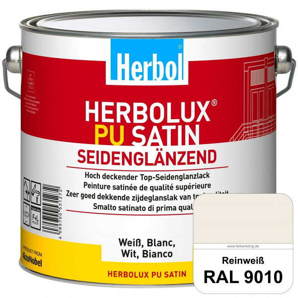 Herbolux PU Satin (RAL 9010 Reinweiß) Top-PU-Seidenglanzlack (Innen & Außen)