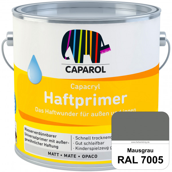 Capacryl Haftprimer (RAL 7005 Mausgrau) Grundierungen Holz, Zink, Hart-PVC, Aluminium, Kupfer (innen