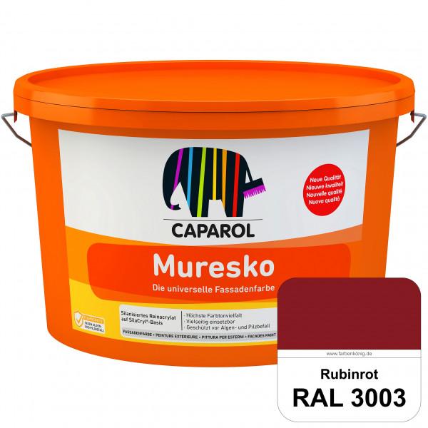 Muresko (RAL 3003 Rubinrot) Silanisierte Reinacrylat-Fassadenfarbe auf SilaCryl®-Basis