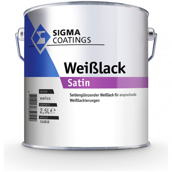 Sigma Weisslack Satin (Weiß)