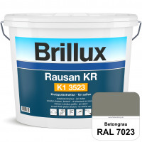 Rausan KR K1 3523 (RAL 7023 Betongrau) Organisch gebundener Kratzputz für wetterbeständige Oberfläch