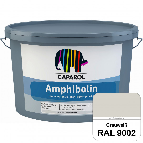 Amphibolin (RAL 9002 Grauweiß) Universalfarbe auf Reinacrylbasis innen & außen