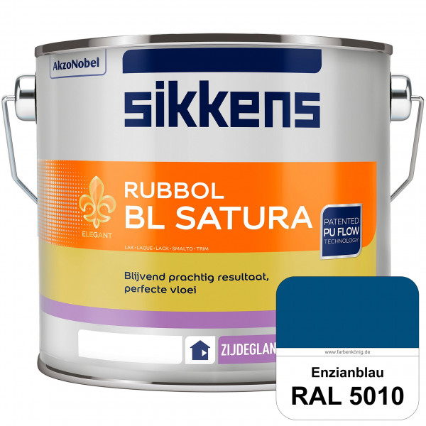 Rubbol BL Satura (RAL 5010 Enzianblau) seidenglänzender PU-Lack (wasserbasiert) innen & außen