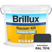 Rausan KR Feinputz 3530 (RAL 7016 Anthrazitgrau) organisch gebundener & verarbeitungsfertiger Glattp