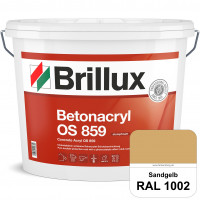 Betonacryl OS 859 (RAL 1002 Sandgelb) Wetterbeständige Schutzbeschichtung für Betonflächen (Außen)