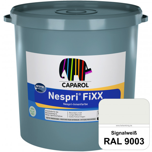 Nespri® FiXX (RAL 9003 Signalweiß) Spezielle Innenfarbe für die rationelle Beschichtung im Nespri-Sp