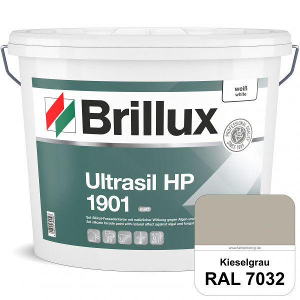 Ultrasil HP 1901 Silikat-Fassadenfarbe (RAL 7032 Kieselgrau) Sol-Silikat-Fassadenfarbe ohne Biozidzu