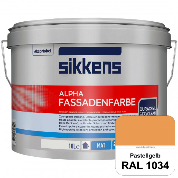 Alpha Fassadenfarbe (RAL 1034 Pastellgelb)