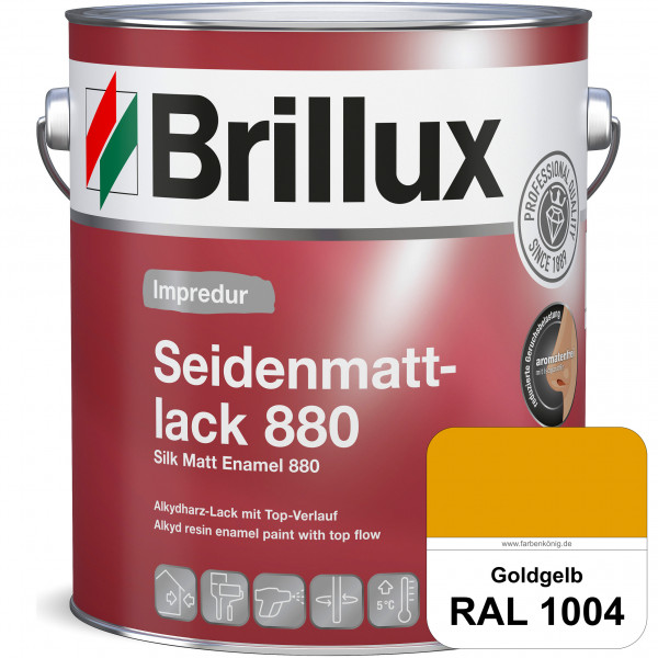 Impredur Seidenmattlack 880 (RAL 1004 Goldgelb) für Holz- oder Metallflächen innen & außen