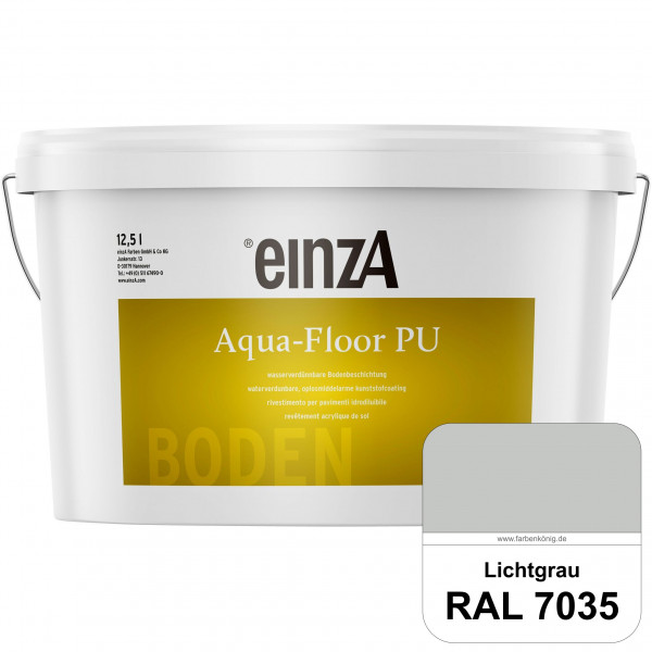 einzA Aqua-Floor PU (RAL 7035 Lichtgrau) seidenglänzender Acryl-PU-Bodenbeschichtung