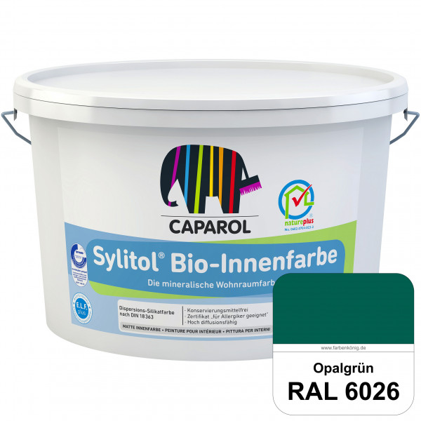 Sylitol® Bio-Innenfarbe (RAL 6026 Opalgrün) Innenfarbe auf Silikatbasis ? für Allergiker