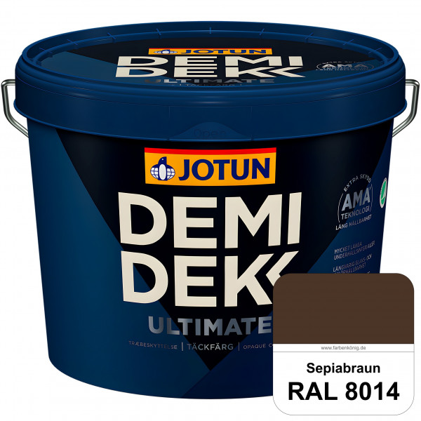 DEMIDEKK ULTIMATE Täckfärg - Deckende Holzfarbe (RAL 8014 Sepiabraun)