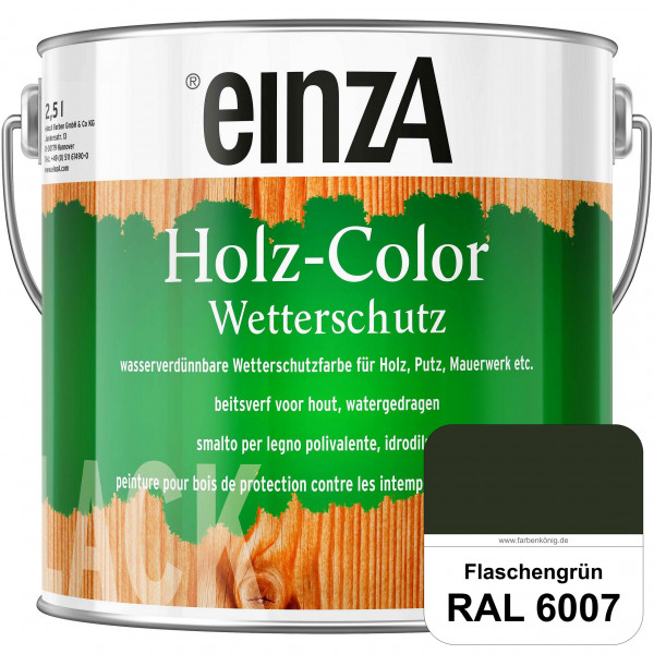 einzA Holz-Color (RAL 6007 Flaschengrün) Wetterschutzfarbe für außen