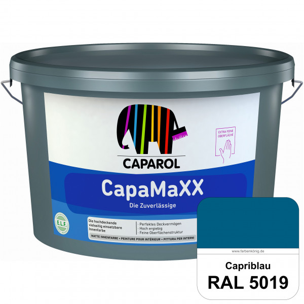 CapaMaXX (RAL 5019 Capriblau) tuchmatte Innenfarbe mit hohem Deckvermögen und Ergiebigkeit