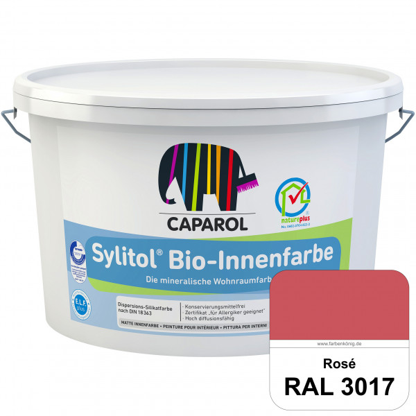 Sylitol® Bio-Innenfarbe (RAL 3017 Rosa) Innenfarbe auf Silikatbasis – für Allergiker