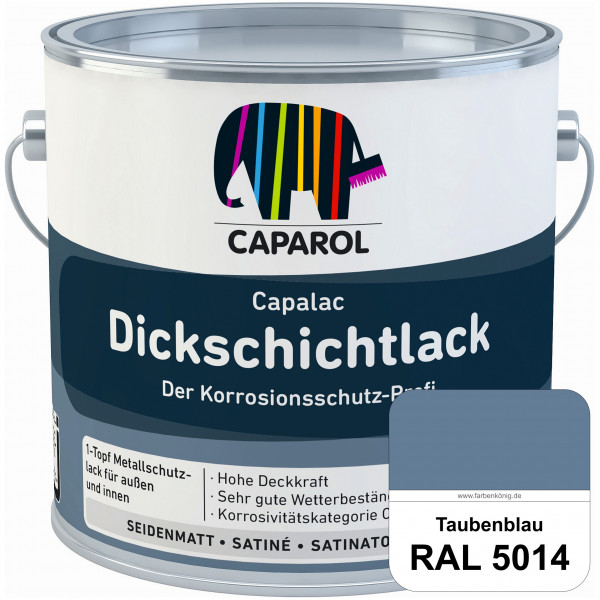 Capalac Dickschichtlack (RAL 5014 Taubenblau) 1-Topf Metallschutzlack (löselmittelhaltig) innen & au