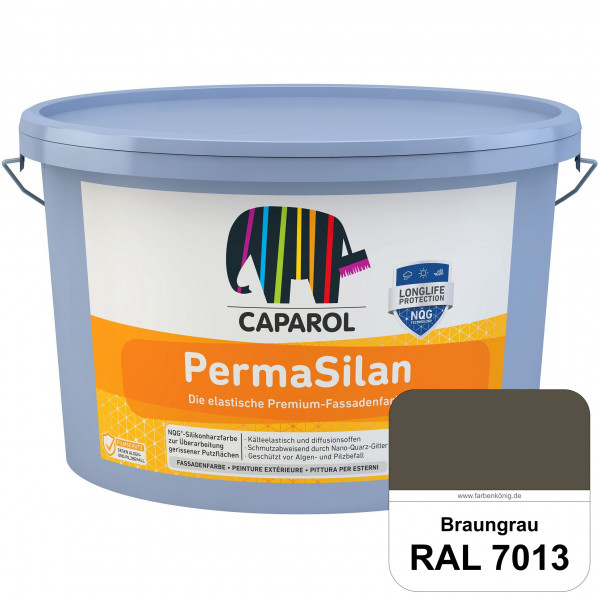 PermaSilan NQG (RAL 7013 Braungrau) Elastische, diffusionsoffene Fassadenfarbe mit integrierter Nano