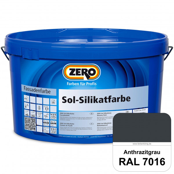 Sol-Silikatfarbe (RAL 7016 Anthrazitgrau)