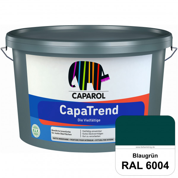 CapaTrend (RAL 6004 Blaugrün) matte hochdeckende Dispersionsfarbe für den Innenbereich