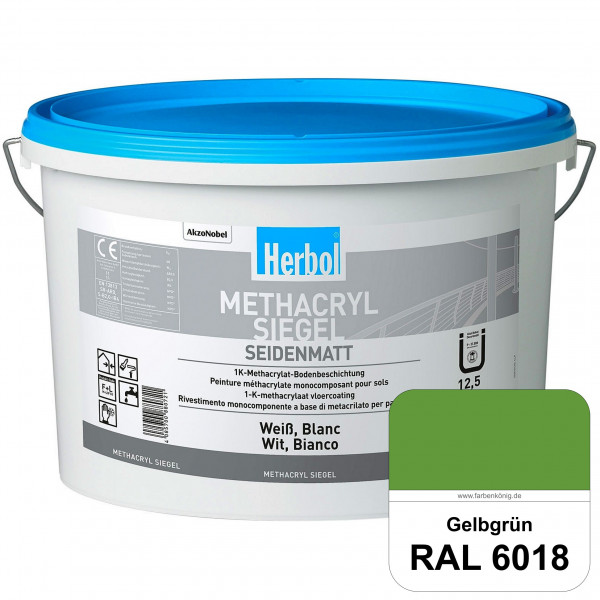 Methacryl Siegel (RAL 6018 Gelbgrün) seidenmatte 1K-Beschichtung Böden (Innen & Außen)