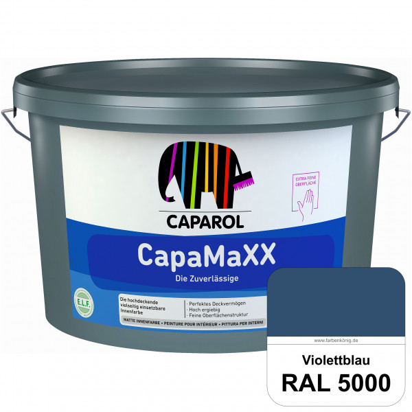 CapaMaXX (RAL 5000 Violettblau) tuchmatte Innenfarbe mit hohem Deckvermögen und Ergiebigkeit