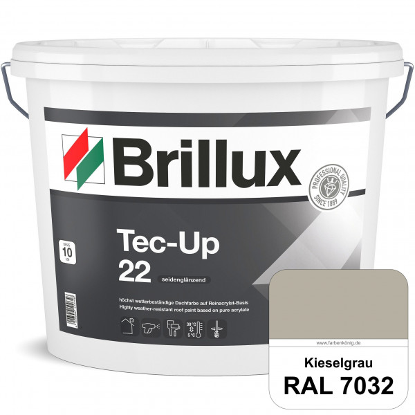 Tec-Up 22 (RAL 7032 Kieselgrau) Höchst wetterbeständige Dachfarbe auf Reinacrylat-Basis