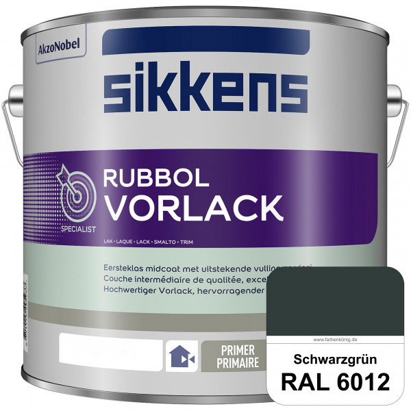 Rubbol Vorlack (RAL 6012 Schwarzgrün) Aromatenfreier Vorlack der Spitzenklasse (außen & innen)