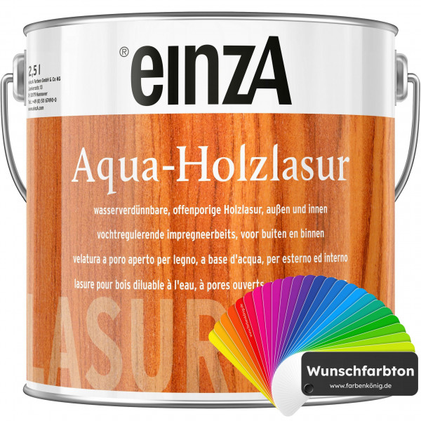 einzA Aqua-Holzlasur (Wunschfarbton)