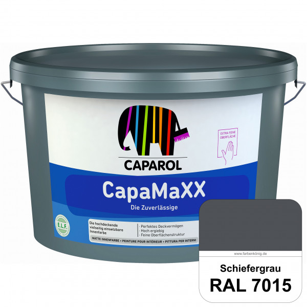 CapaMaXX (RAL 7015 Schiefergrau) tuchmatte Innenfarbe mit hohem Deckvermögen und Ergiebigkeit