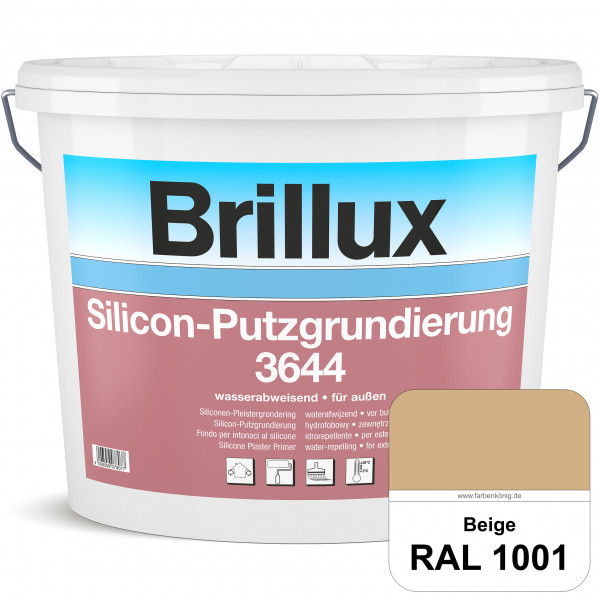 Silicon-Putzgrundierung 3644 (RAL 1001 Beige) Haftvermittelnde & quarzhaltige Grundierfarbe auf Sili