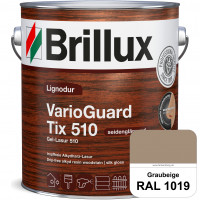 Lignodur VarioGuard Tix 510 (Gel-Lasur 510) RAL 1019 Graubeige