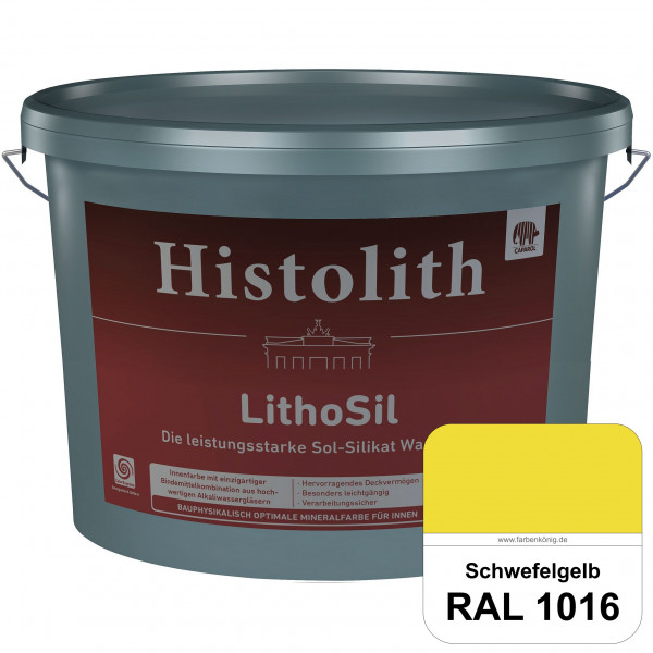 Histolith LithoSil (RAL 1016 Schwefelgelb) Die leistungsstarke Sol-Silikat Wandfarbe