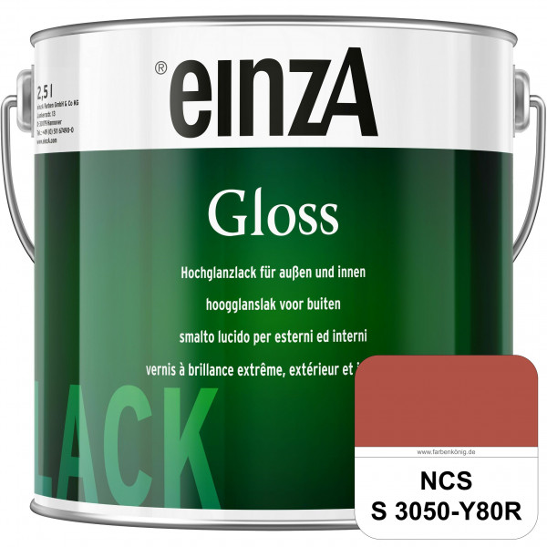 einzA Gloss (NCS S 3050-Y80R) Hochwertiger Alkydharzlack in Premium-Qualität, hochglänzend.