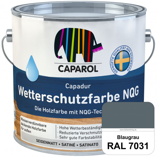 Capadur Wetterschutzfarbe NQG (B-Ware) - 0,7 Liter (RAL 7031 Blaugrau)