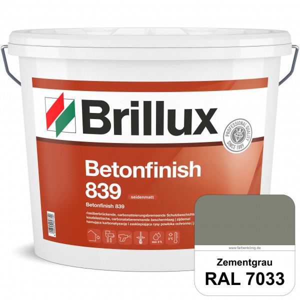 Betonfinish 839 (RAL 7033 Zementgrau) elastische Beschichtung zum Schutz rissgefährdeter Betonbautei