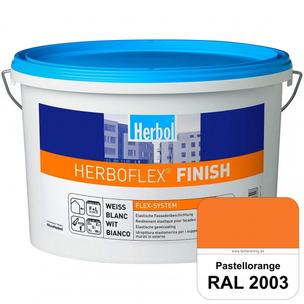 Herboflex Finish Matt (RAL 2003 Pastellorange) Matte, systemgerechte Fassadenfarbe zur Risssanierung