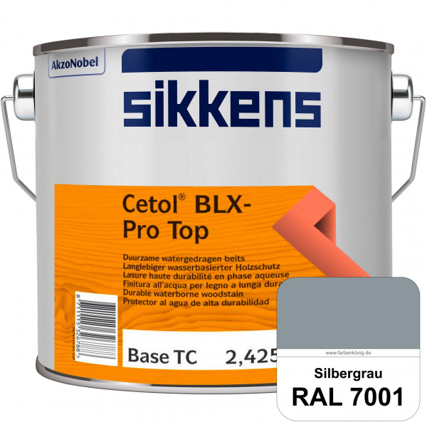 Cetol BLX-Pro Top (RAL 7001 Silbergrau) Seidenglänzende & wasserdampfdurchlässige Dickschichtlasur a