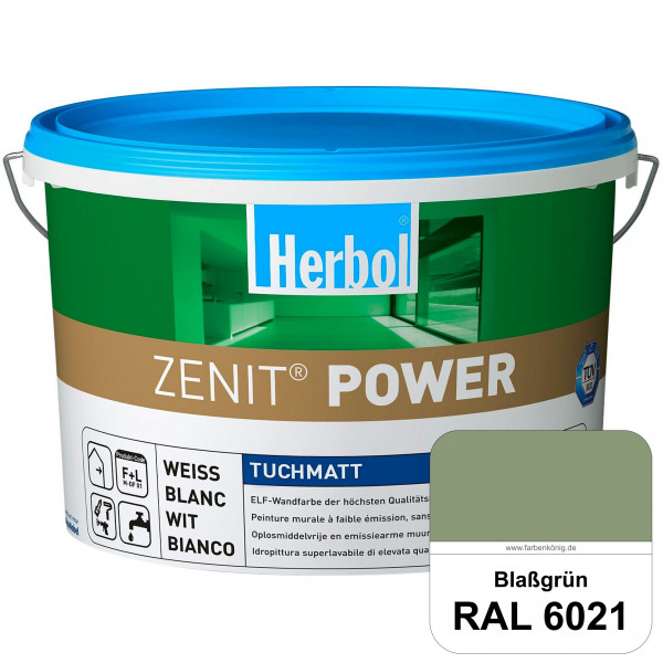 Herbol Zenit Power (RAL 6021 Blassgrün) Superdeckende ELF-Wandfarbe