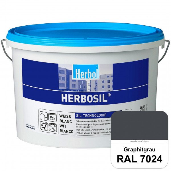 Herbosil (RAL 7024 Graphitgrau) streiflichtunempfindliche siliconharzverstärkte Fassadenfarbe
