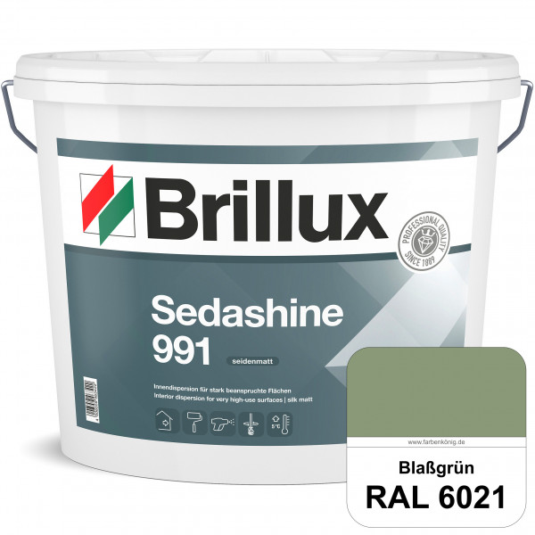 Sedashine 991 (RAL 6021 Blassgrün) Seidenmatte Innendispersion für hoch strapazierfähige & gut reini