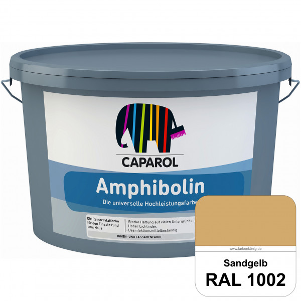 Amphibolin (RAL 1002 Sandgelb) Universalfarbe auf Reinacrylbasis innen & außen