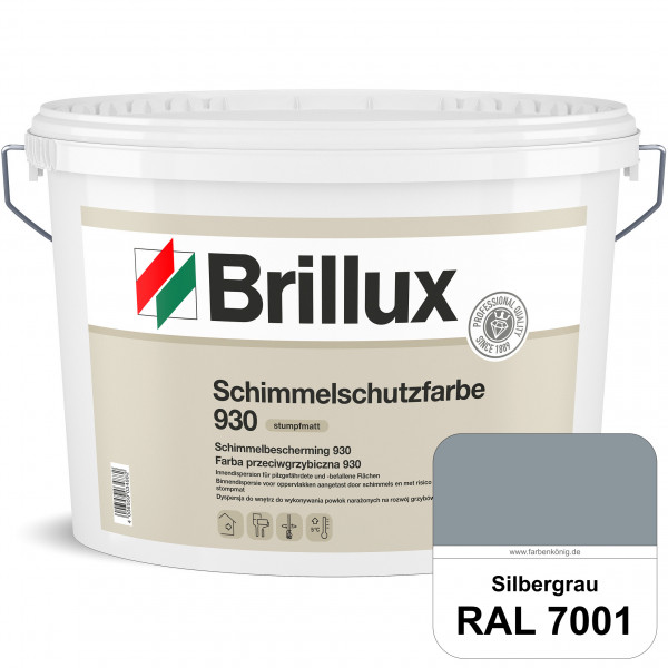 Schimmelschutz 930 (RAL 7001 Silbergrau) Spezial-Dispersionsfarbe für pilzgefährdeter und pilzbefall