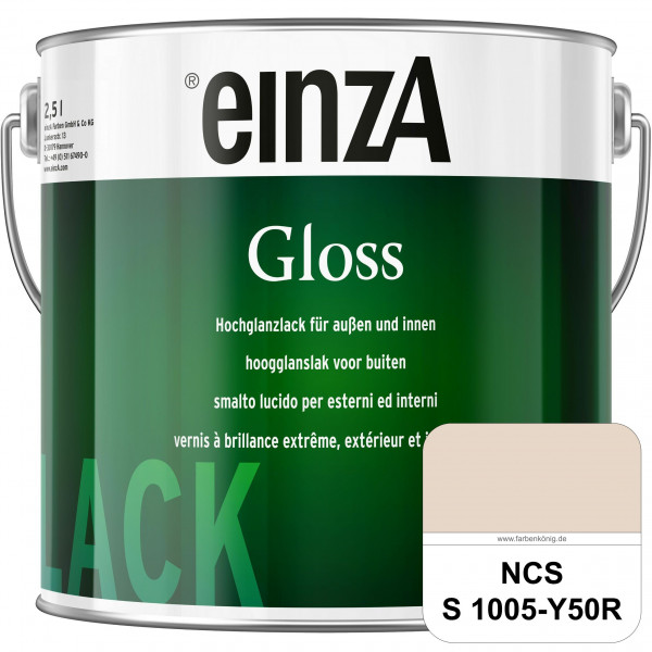 einzA Gloss (NCS S 1005-Y50R) Hochwertiger Alkydharzlack in Premium-Qualität, hochglänzend.