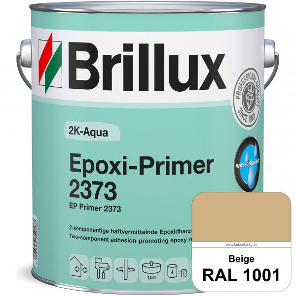 2K-Aqua Epoxi-Primer 2373 (RAL 1001 Beige) haftvermittelnde Grundierung für Zink, verzinktem Stahl,