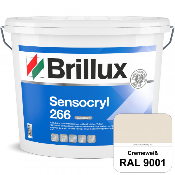 Sensocryl ELF 266 (RAL 9001 Cremeweiß) stumpfmatte hochwertige Reinacrylat-Innendispersion für Artzp